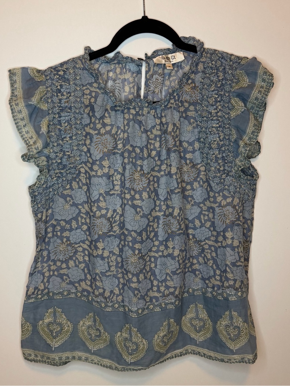 Sea New York Boho ruffle blouse